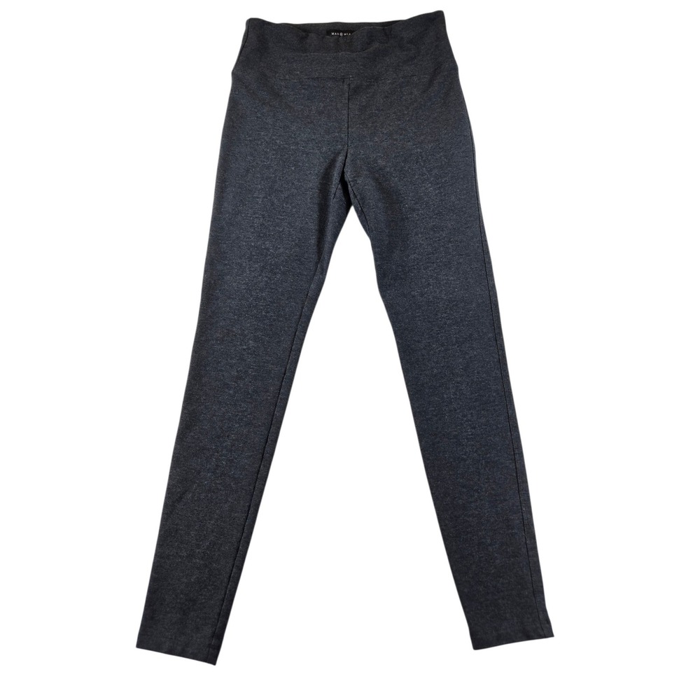 Max & Mia Womens Medium Charcoal Heather Grey Cotton Modal Spandex Leggings